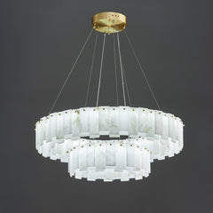Celestial Alabaster Round Chandelier - YhLamps