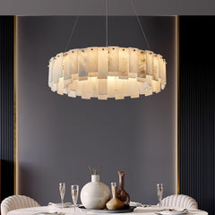 Celestial Alabaster Round Chandelier - YhLamps
