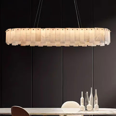 Celestial Alabaster Round Chandelier - YhLamps