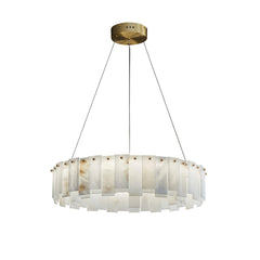 Celestial Alabaster Round Chandelier - YhLamps