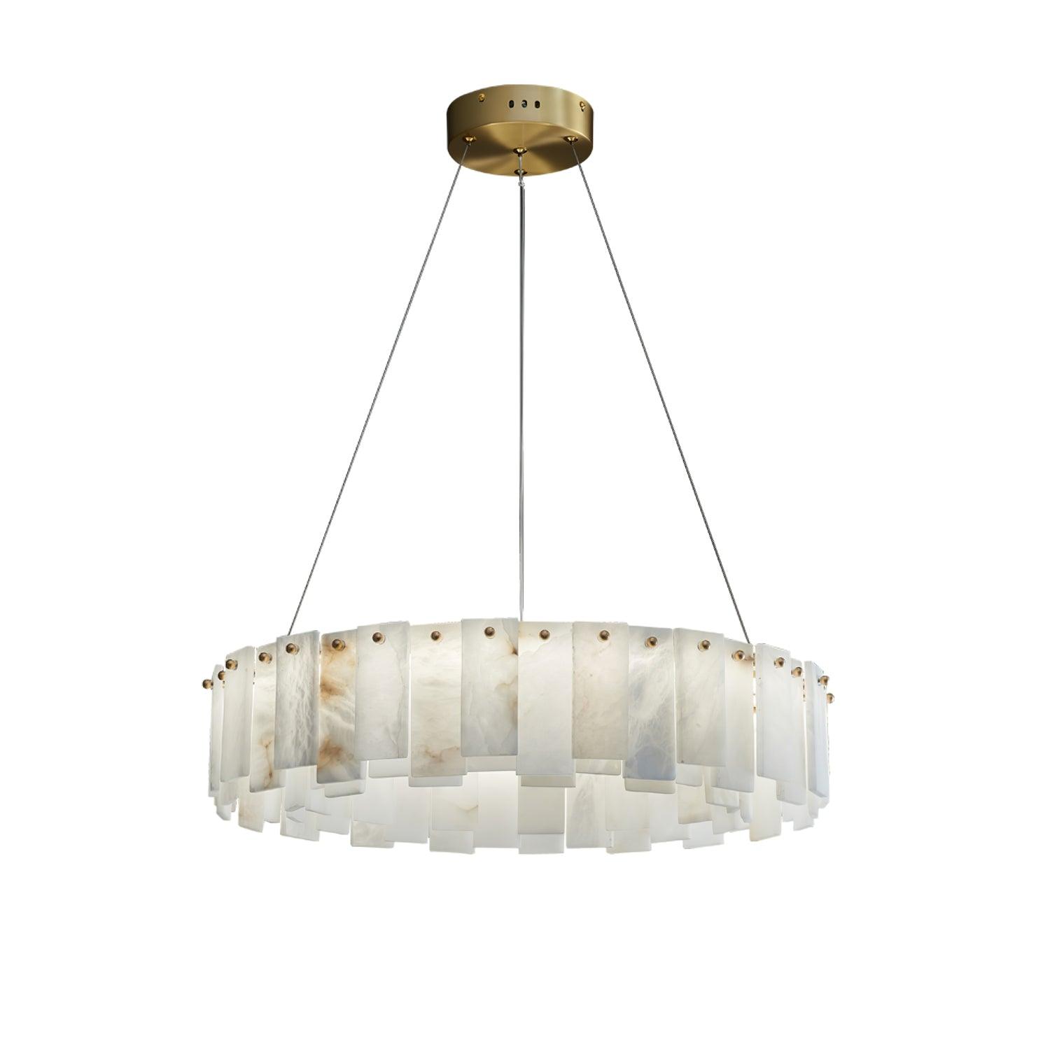 Celestial Alabaster Round Chandelier - YhLamps