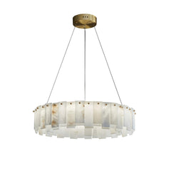 Celestial Alabaster Round Chandelier - YhLamps