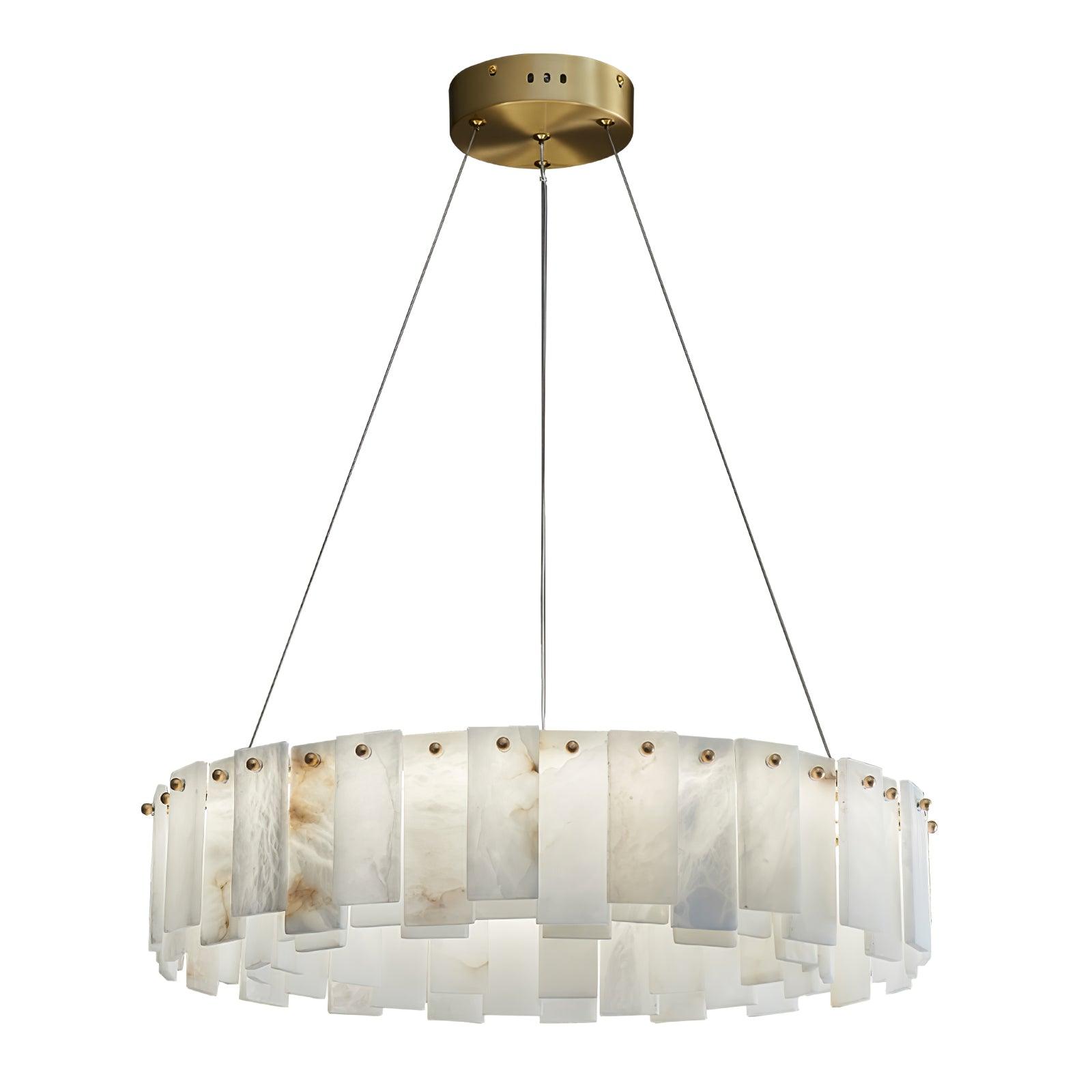 Celestial Alabaster Round Chandelier - YhLamps