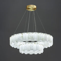 Celestial Alabaster Round Chandelier - YhLamps