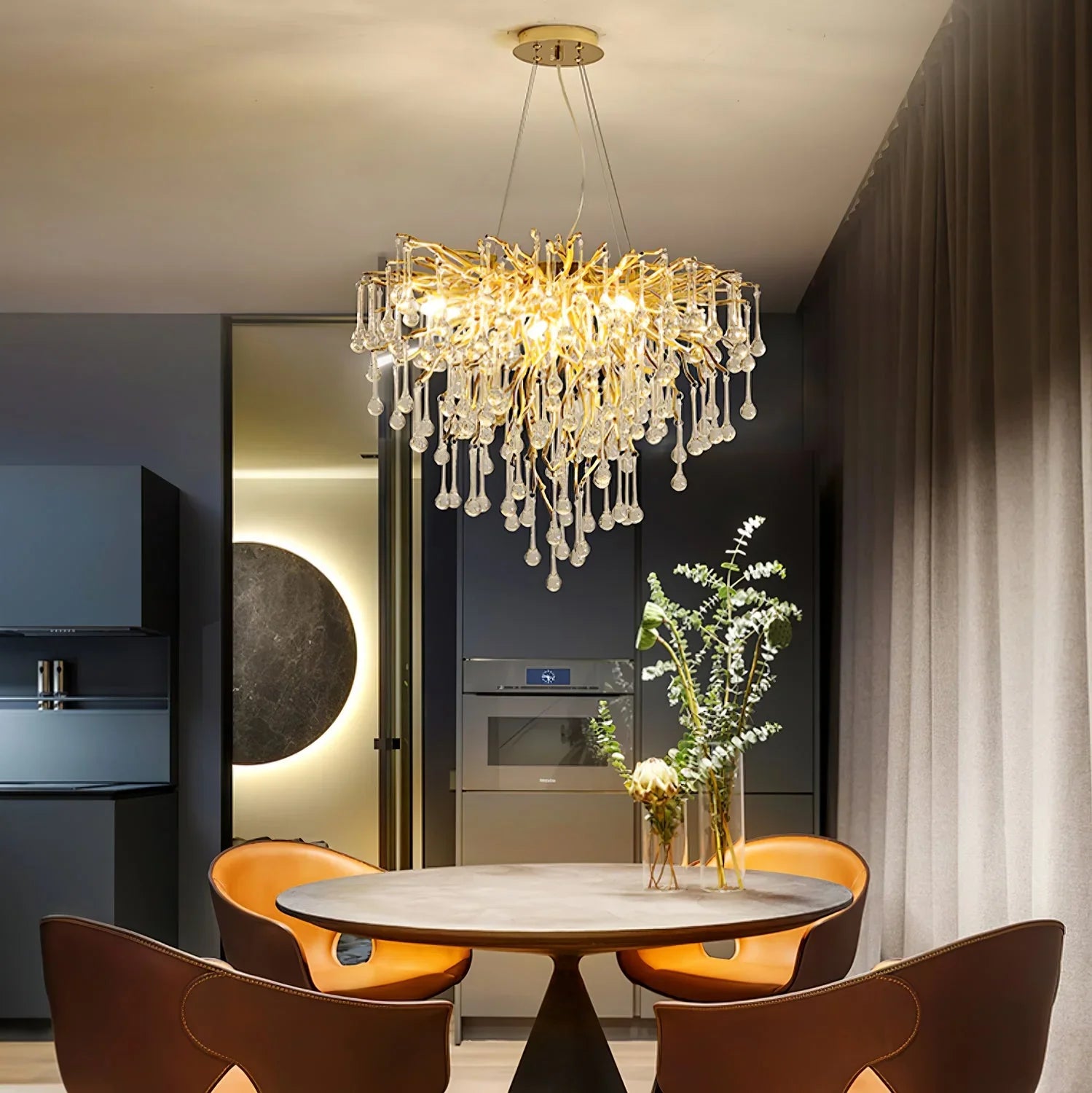 Teardrop Crystal Chandelier - YhLamps