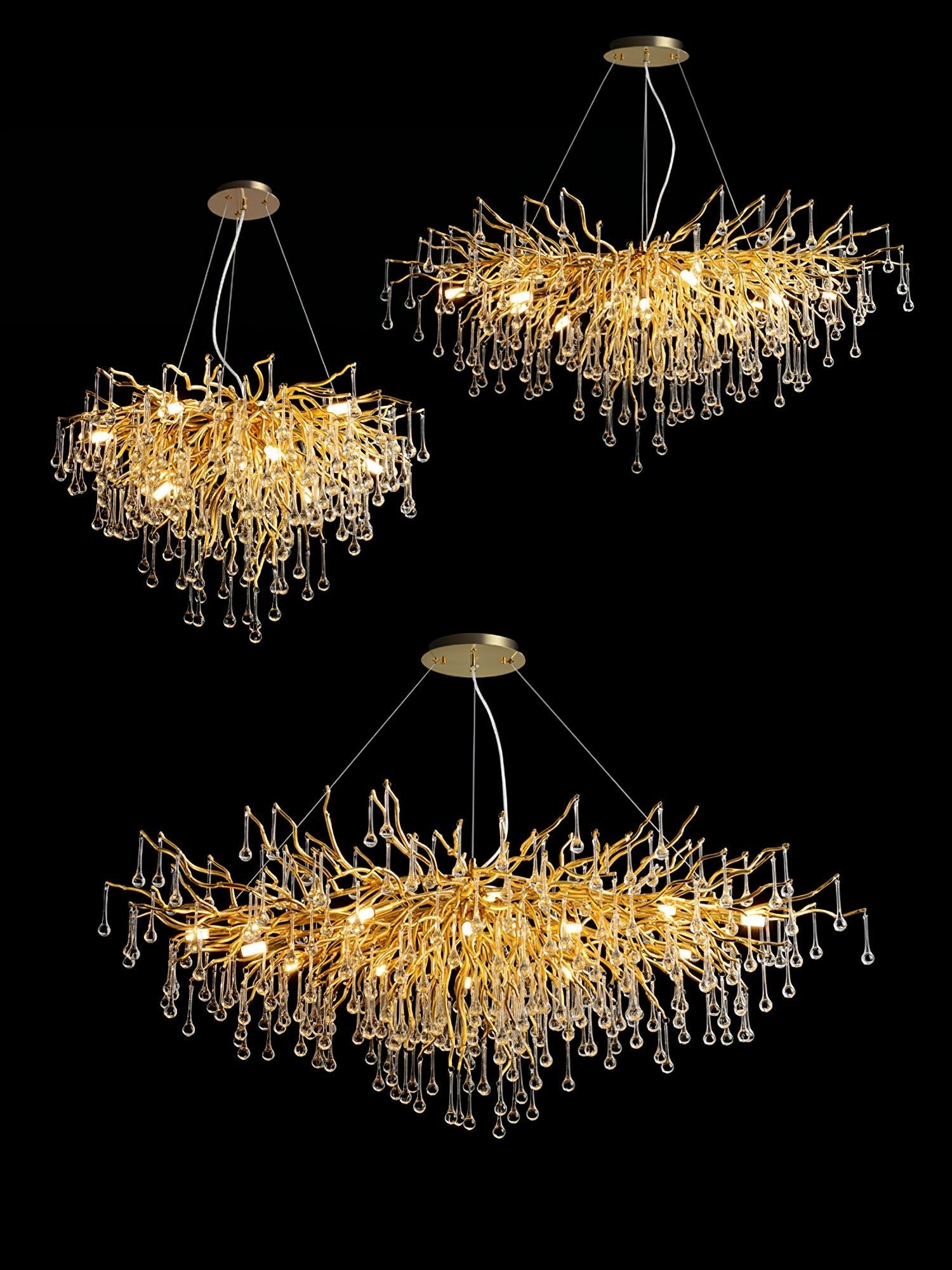 Teardrop Crystal Chandelier - YhLamps