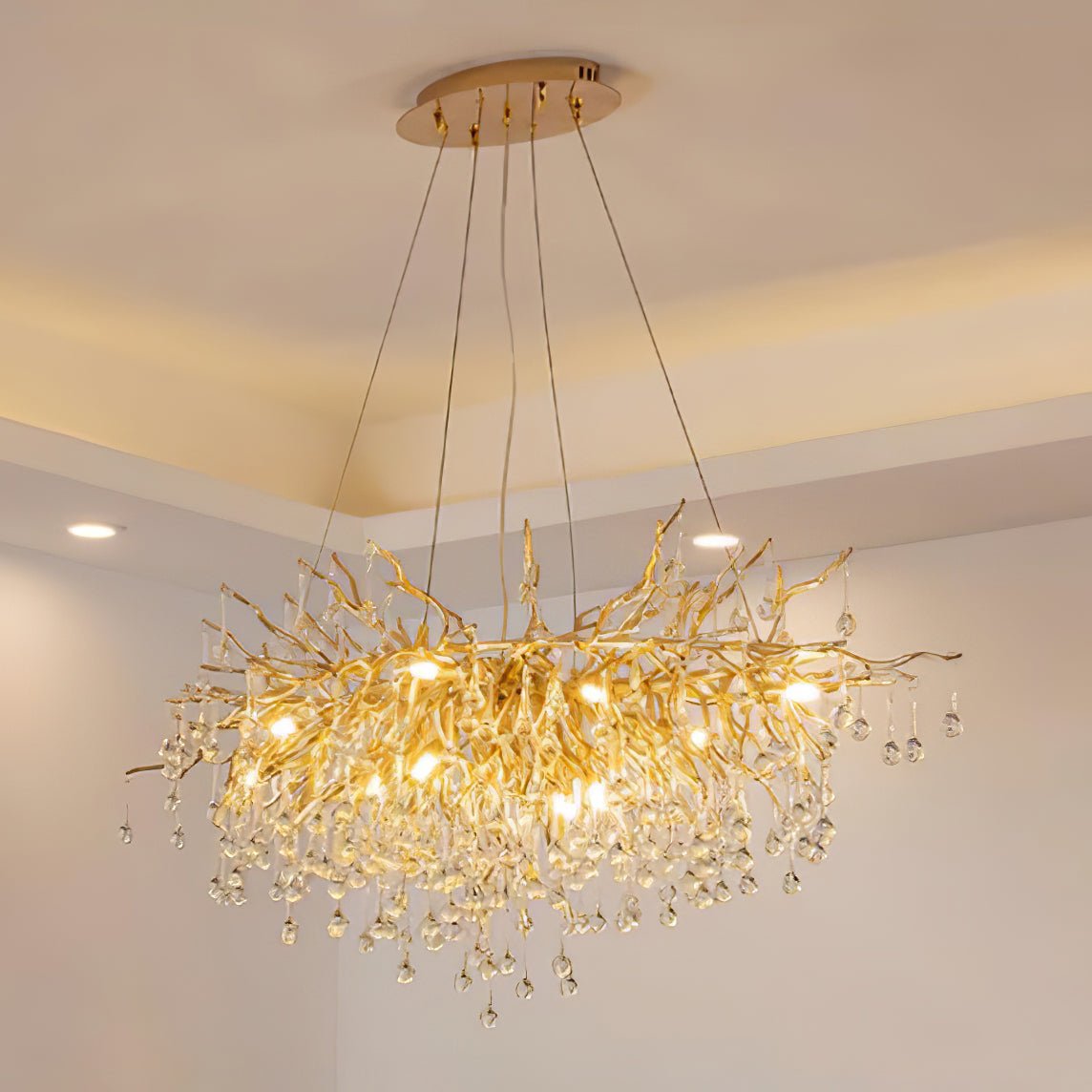 Teardrop Crystal Chandelier - YhLamps