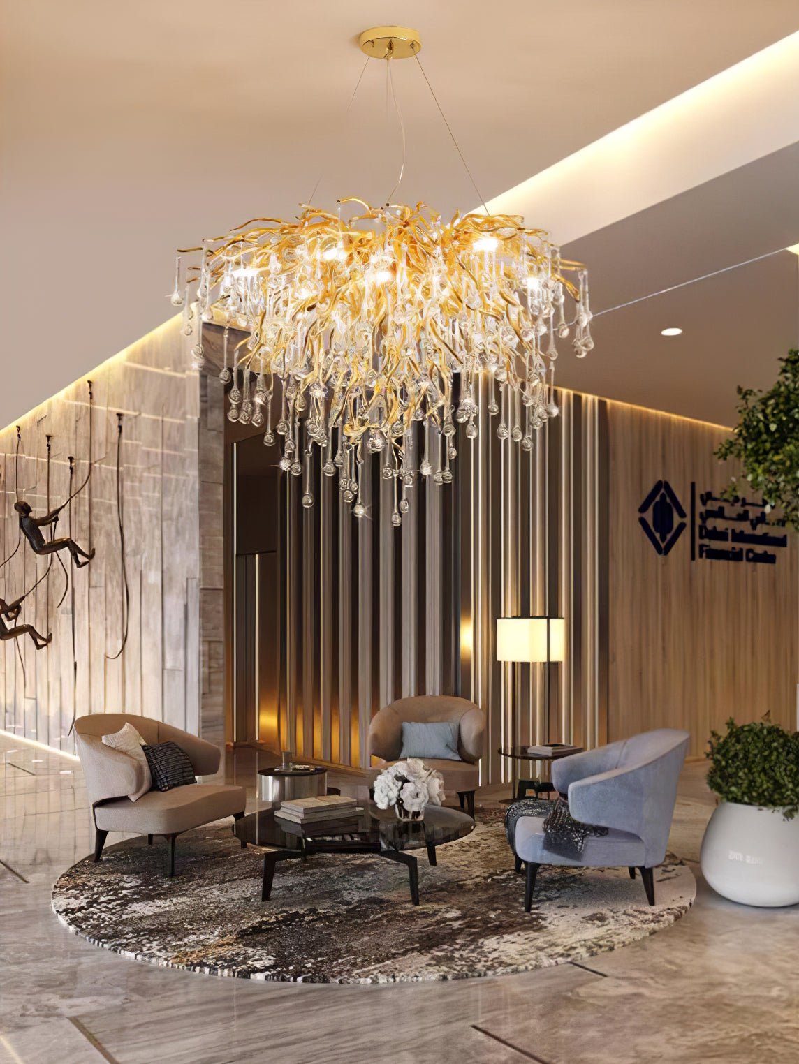 Teardrop Crystal Chandelier - YhLamps