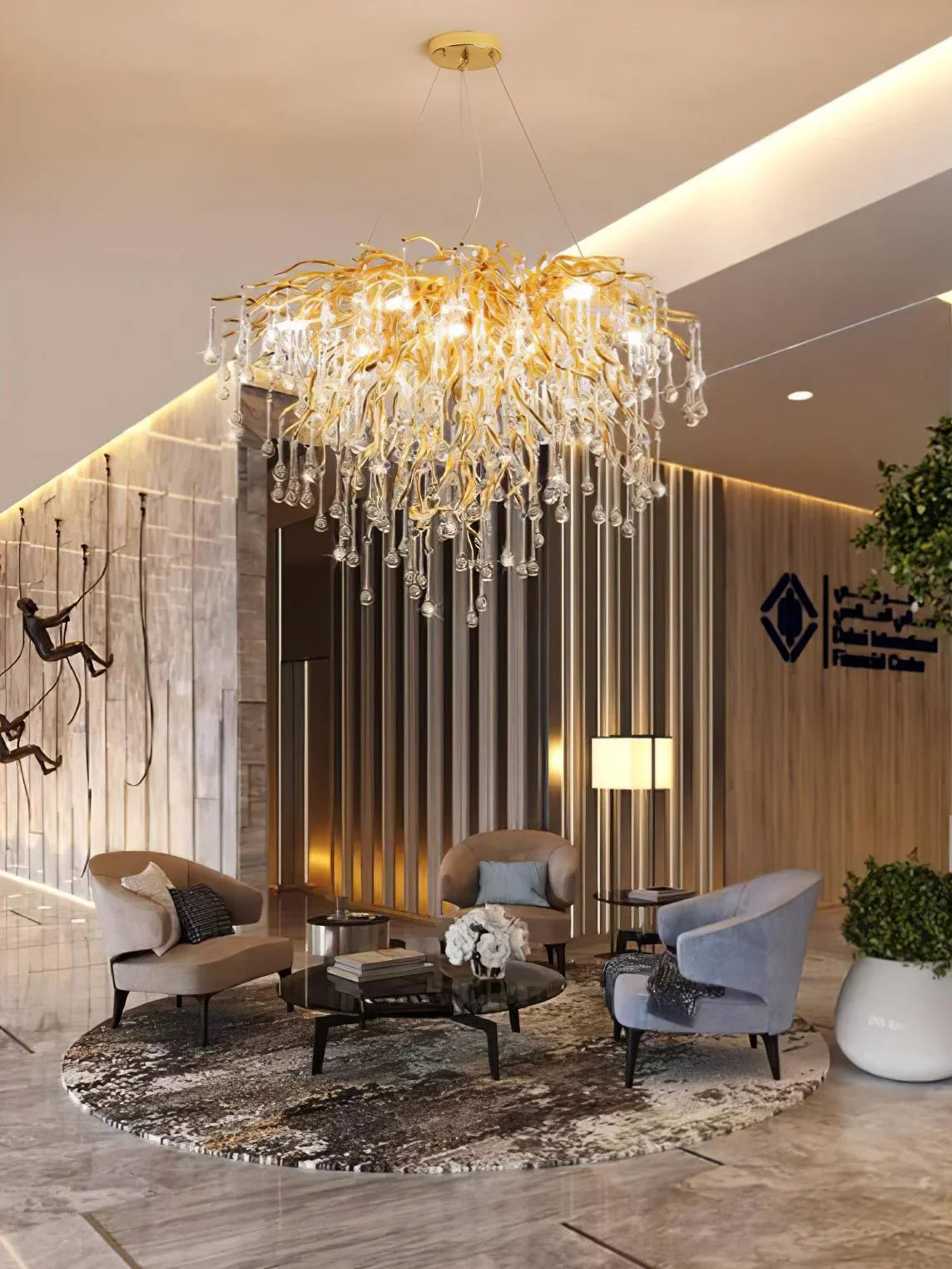 Teardrop Crystal Chandelier - YhLamps