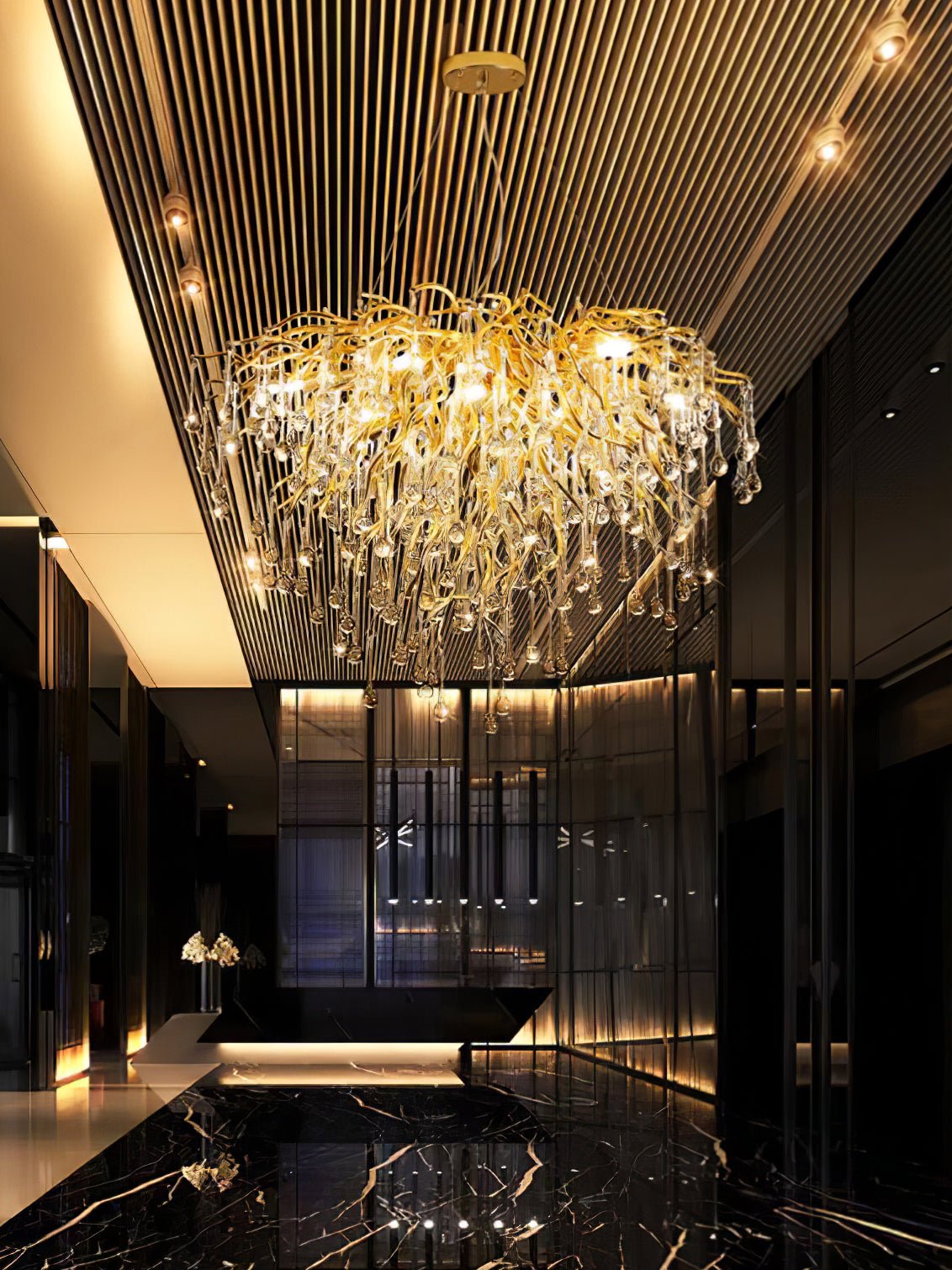 Teardrop Crystal Chandelier - YhLamps