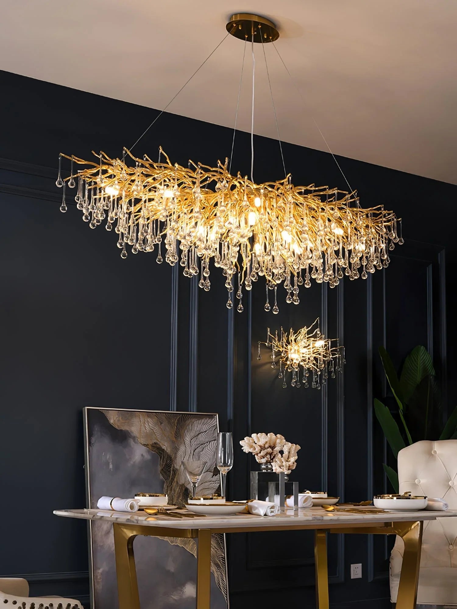 Teardrop Crystal Chandelier - YhLamps