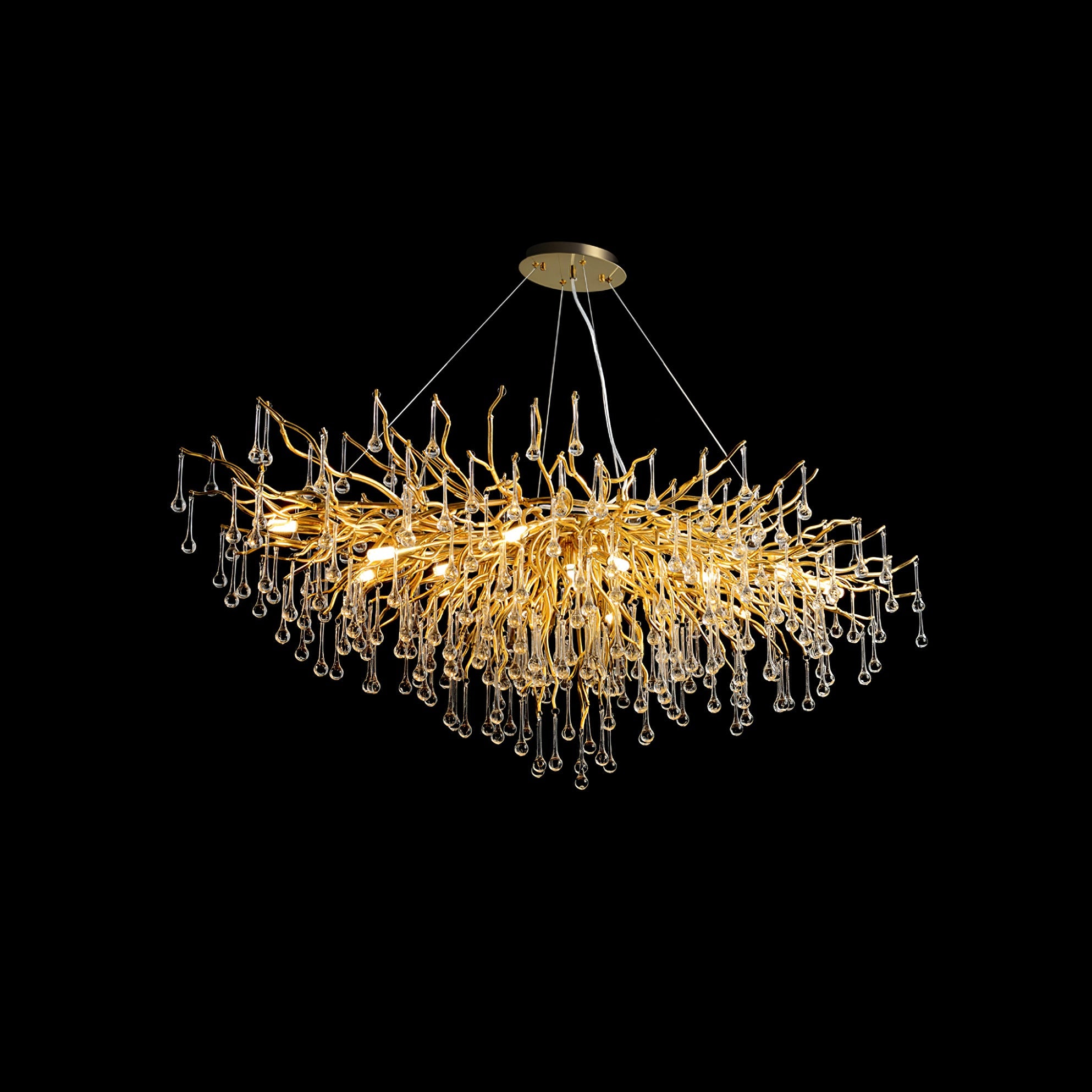 Teardrop Crystal Chandelier - YhLamps