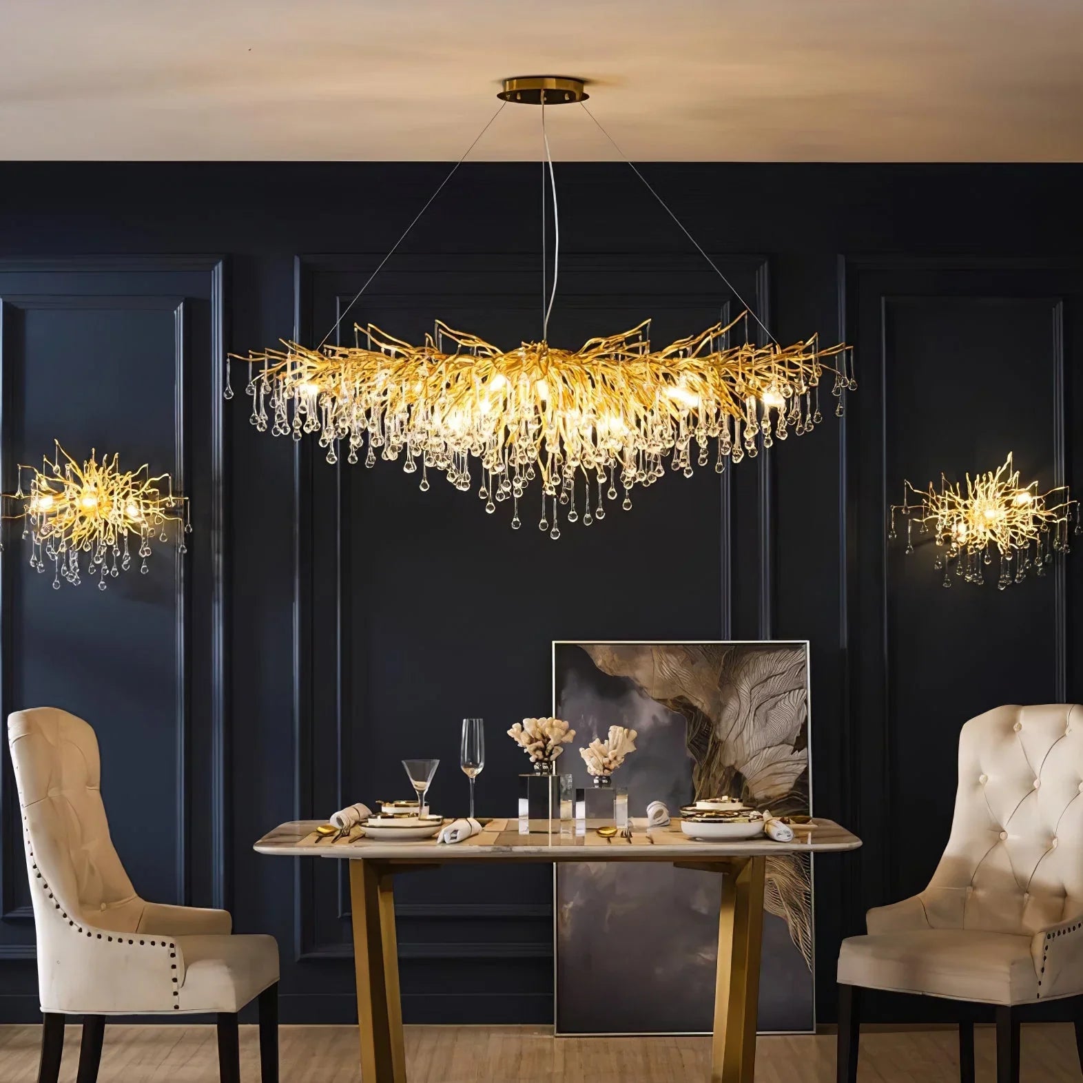 Teardrop Crystal Chandelier - YhLamps