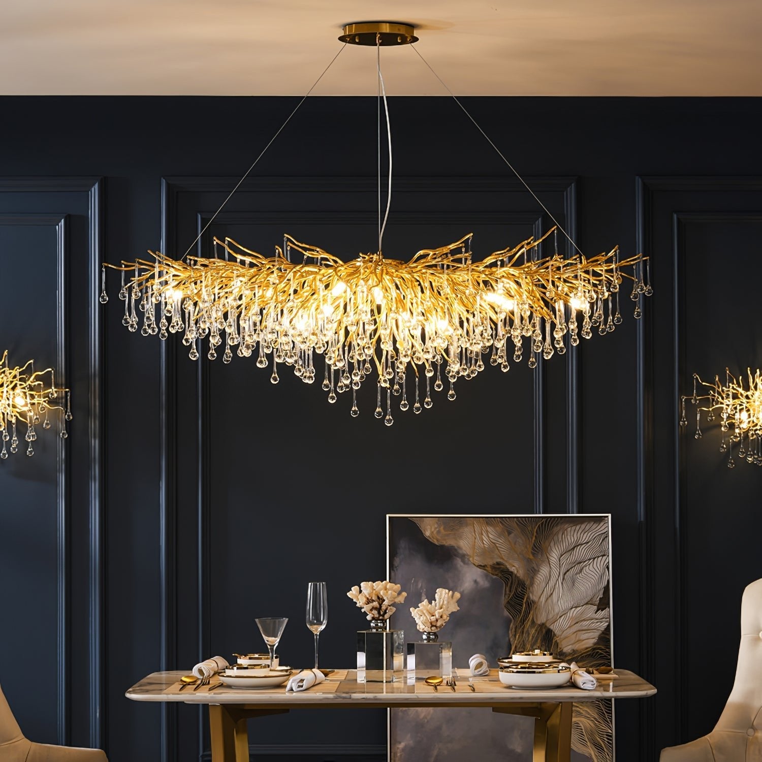 Teardrop Crystal Chandelier - YhLamps