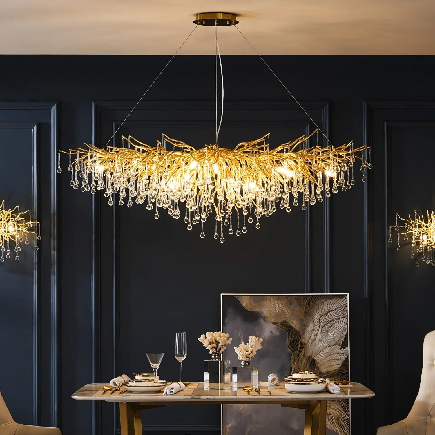 Teardrop Crystal Chandelier - YhLamps