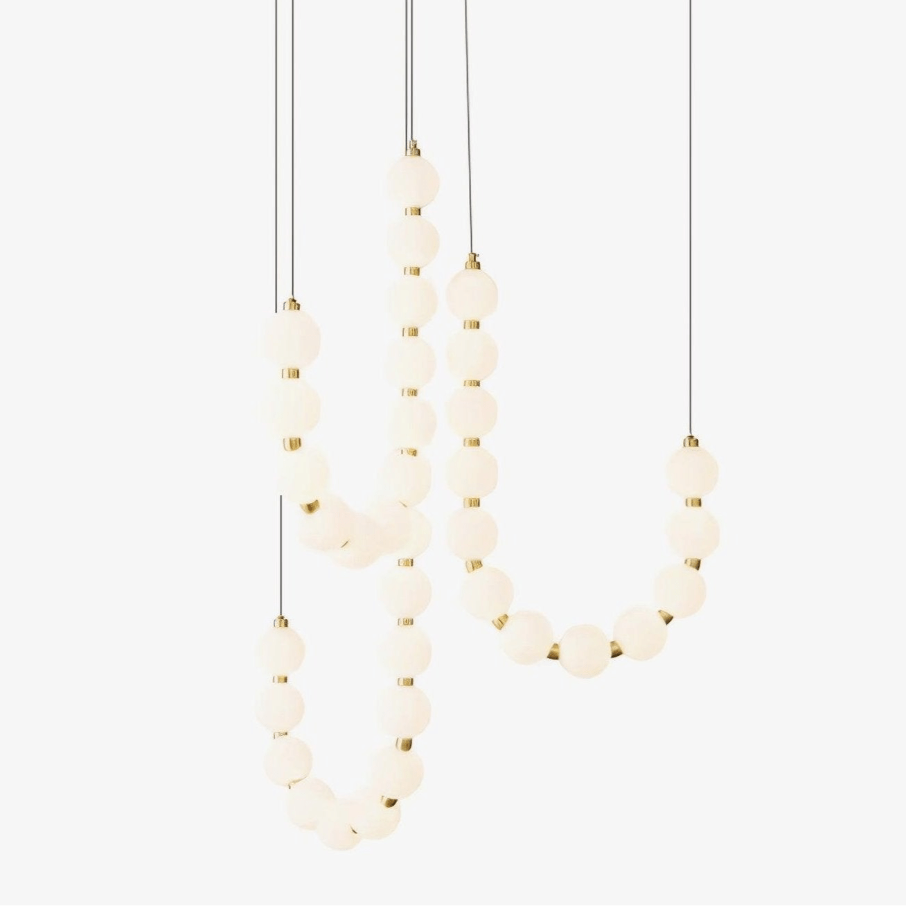 Acrylic Pearl Necklace Chandelier - YhLamps