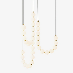 Acrylic Pearl Necklace Chandelier - YhLamps