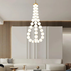 Acrylic Pearl Necklace Chandelier - YhLamps