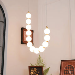 Acrylic Pearl Necklace Chandelier - YhLamps