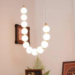 Acrylic Pearl Necklace Chandelier - YhLamps