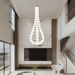Acrylic Pearl Necklace Chandelier - YhLamps