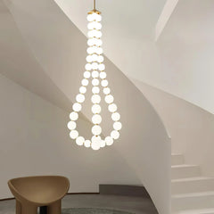 Acrylic Pearl Necklace Chandelier - YhLamps