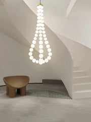 Acrylic Pearl Necklace Chandelier - YhLamps