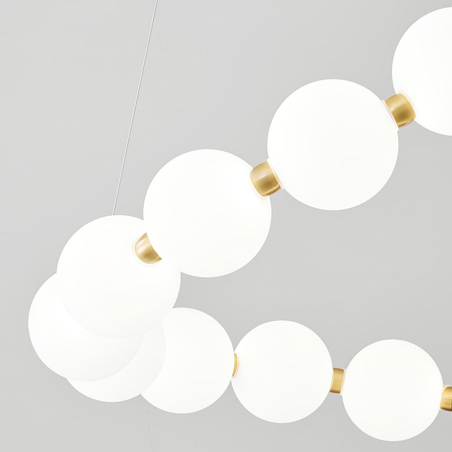 Acrylic Pearl Necklace Chandelier - YhLamps