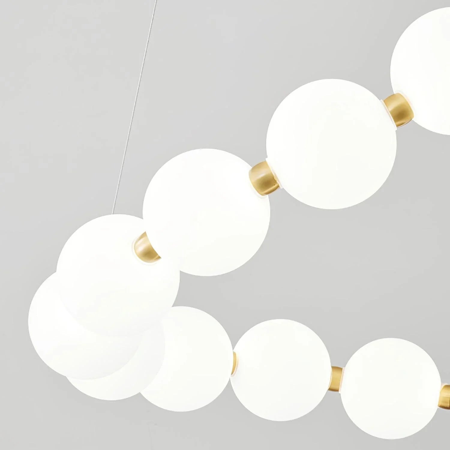 Acrylic Pearl Necklace Chandelier - YhLamps