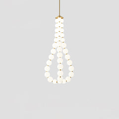Acrylic Pearl Necklace Chandelier - YhLamps