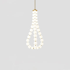 Acrylic Pearl Necklace Chandelier - YhLamps