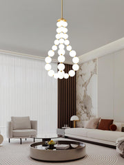 Acrylic Pearl Necklace Chandelier - YhLamps