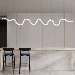 Acrylic Pearl Necklace Chandelier - YhLamps