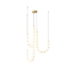 Acrylic Pearl Necklace Chandelier - YhLamps