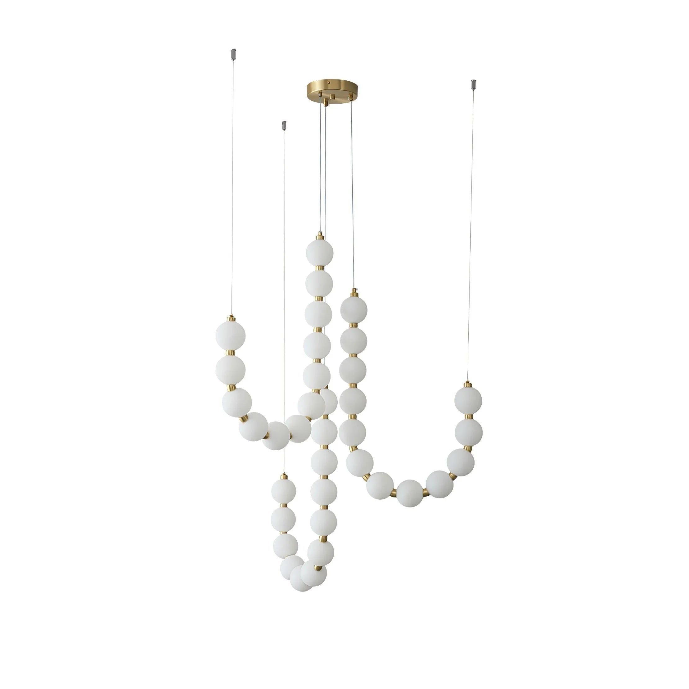 Acrylic Pearl Necklace Chandelier - YhLamps