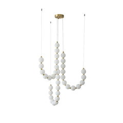 Acrylic Pearl Necklace Chandelier - YhLamps