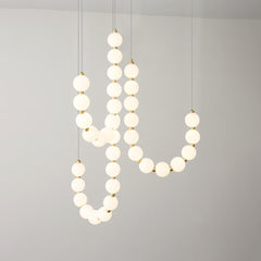 Acrylic Pearl Necklace Chandelier - YhLamps
