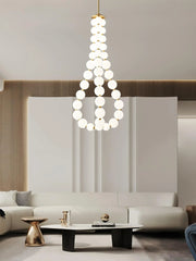 Acrylic Pearl Necklace Chandelier - YhLamps