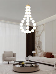 Acrylic Pearl Necklace Chandelier - YhLamps