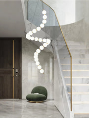 Acrylic Pearl Necklace Chandelier - YhLamps