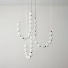 Acrylic Pearl Necklace Chandelier - YhLamps