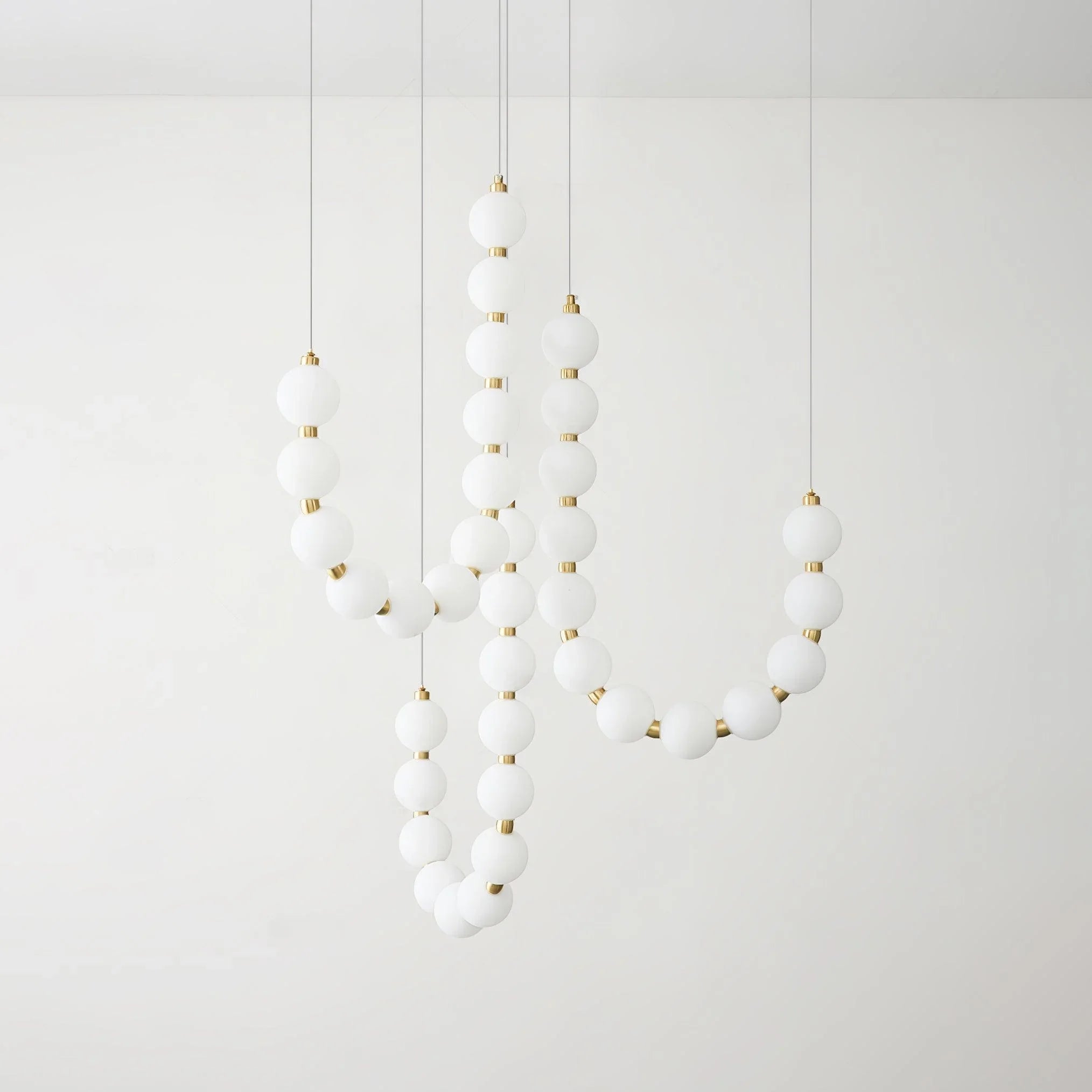 Acrylic Pearl Necklace Chandelier - YhLamps
