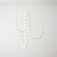 Acrylic Pearl Necklace Chandelier - YhLamps