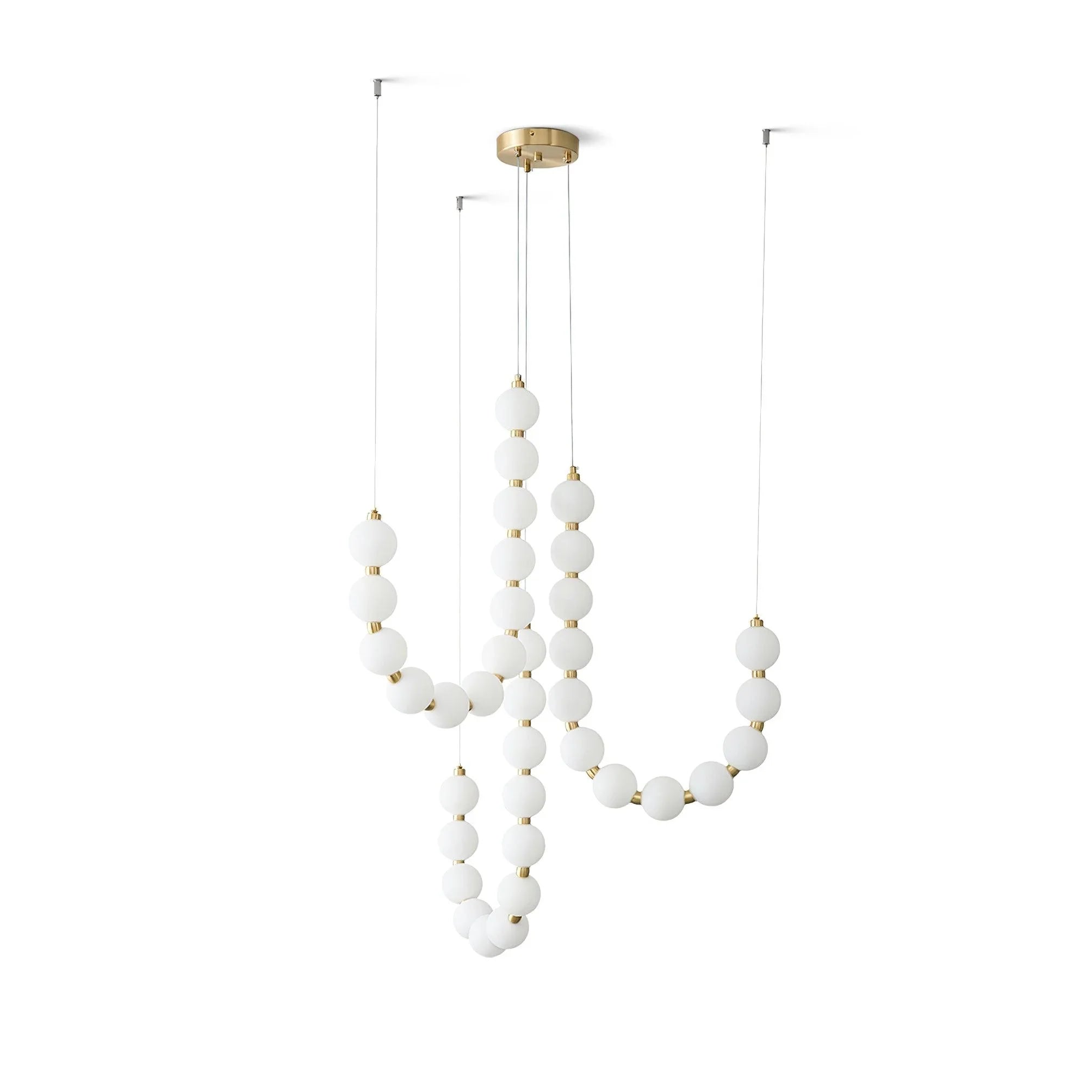 Acrylic Pearl Necklace Chandelier - YhLamps