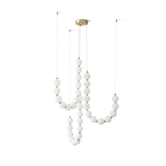 Acrylic Pearl Necklace Chandelier - YhLamps