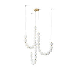 Acrylic Pearl Necklace Chandelier - YhLamps