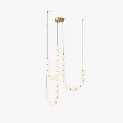 Acrylic Pearl Necklace Chandelier - YhLamps