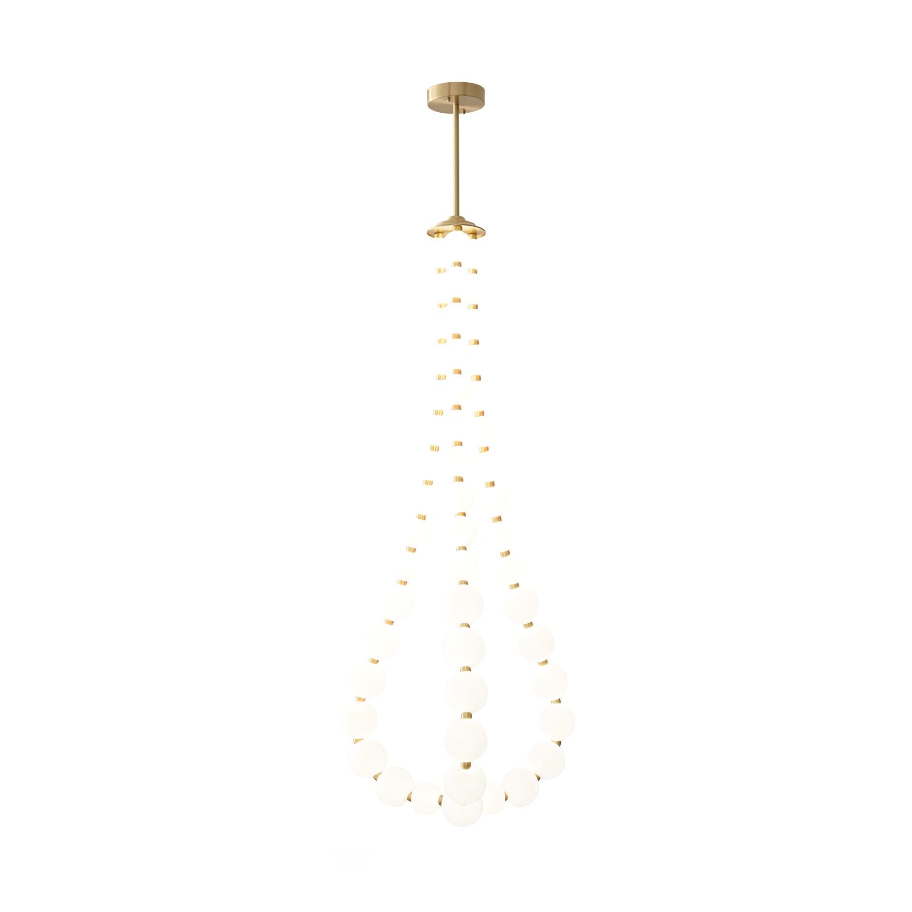 Acrylic Pearl Necklace Chandelier - YhLamps