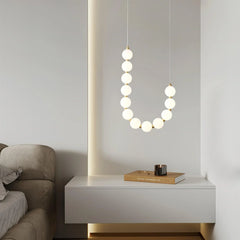 Acrylic Pearl Necklace Chandelier - YhLamps