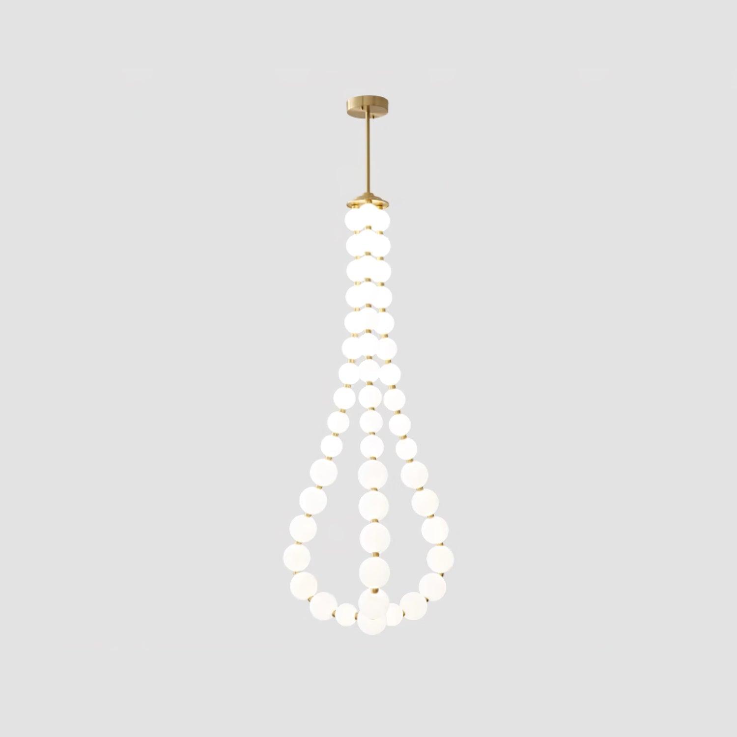 Acrylic Pearl Necklace Chandelier - YhLamps